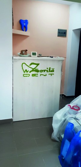 Logo din PVC cu licheni stabilizati